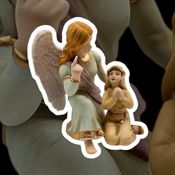 Thomas Kinkade Nativity Collection Figurine " Do You See What I See?" Angel - Picture 3 of 16